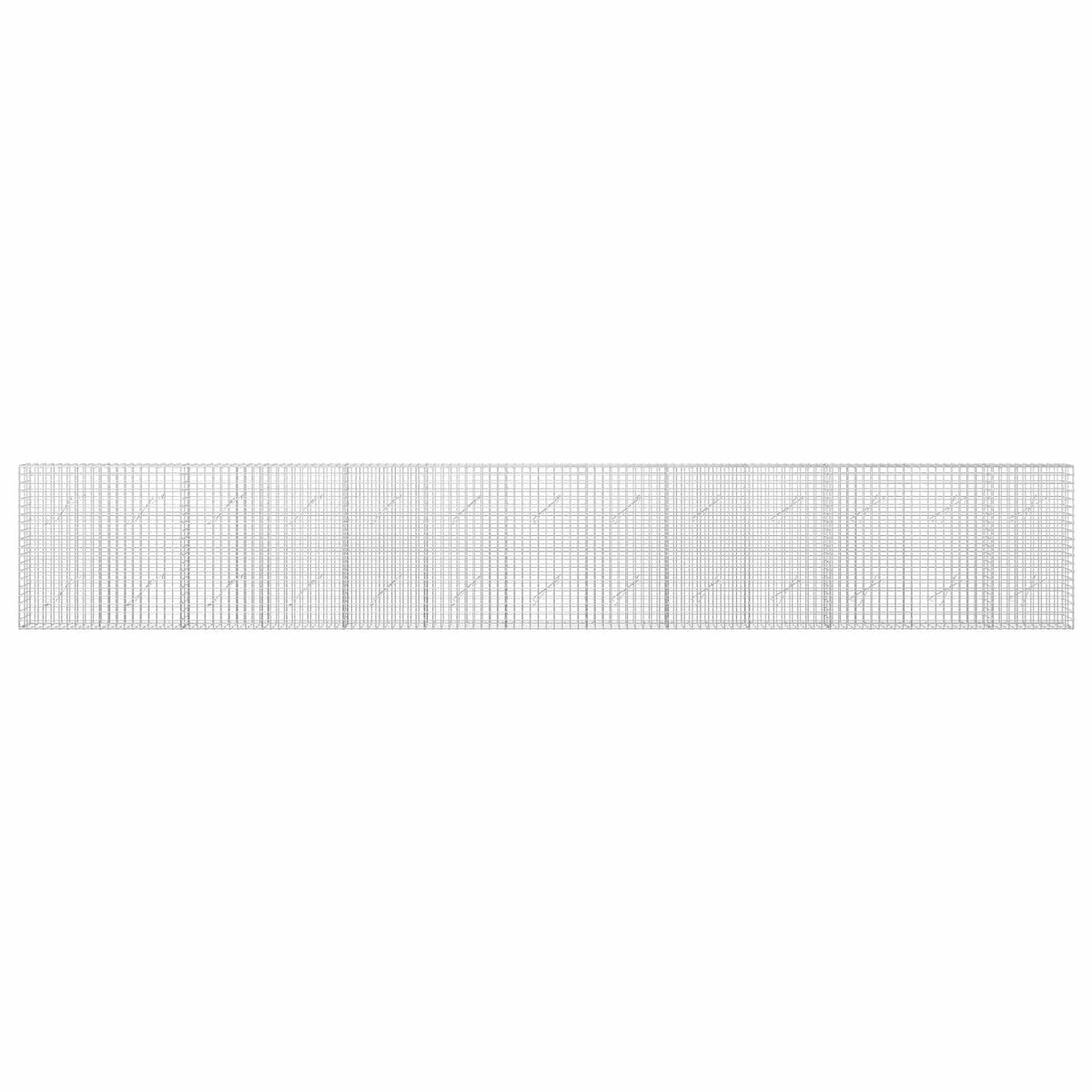 Γκαμπιόν με σύρμα 5 mm και πλέγμα 5x5 cm 650x10x100 εκ