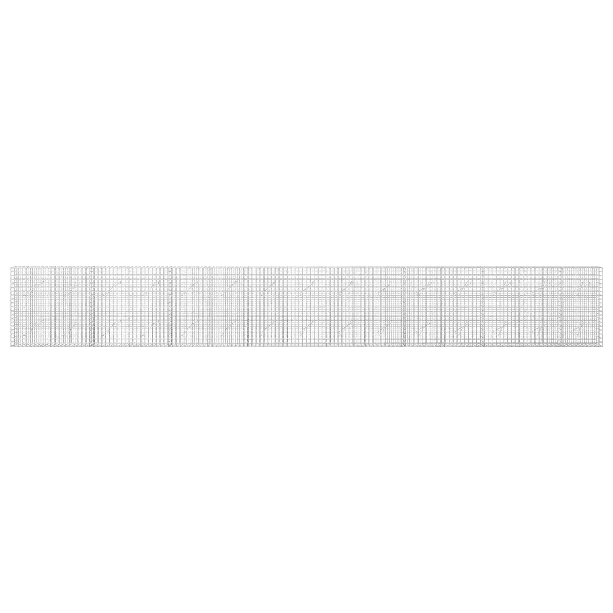 Γκαμπιόν με σύρμα 5 mm και πλέγμα 5x5 cm 750x10x100 εκ