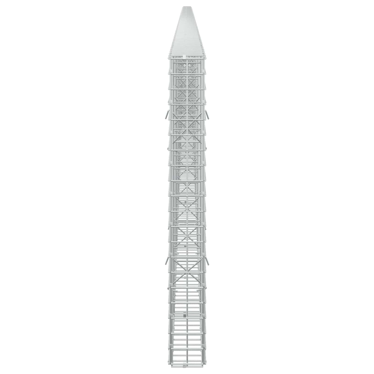 Γκαμπιόν με σύρμα 5 mm και πλέγμα 5x5 cm 1050x10x100 εκ. - Pakobazaar