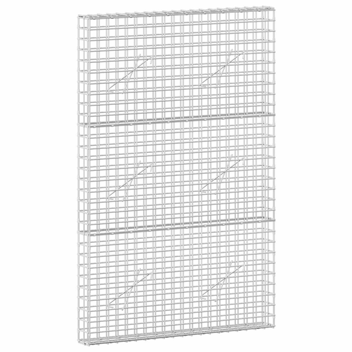 Γκαμπιόν με σύρμα 5 mm και πλέγμα 5x5 cm 100x10x150 εκ - Pakobazaar