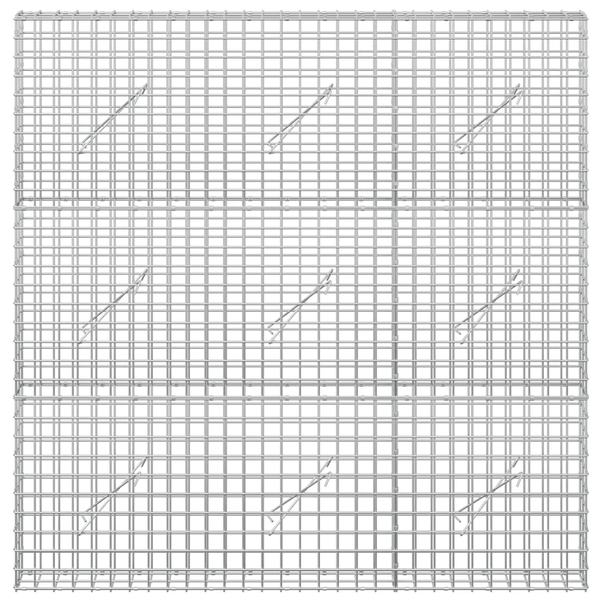 Γκαμπιόν με σύρμα 5 mm και πλέγμα 5x5 cm 150x10x150 εκ - Pakobazaar