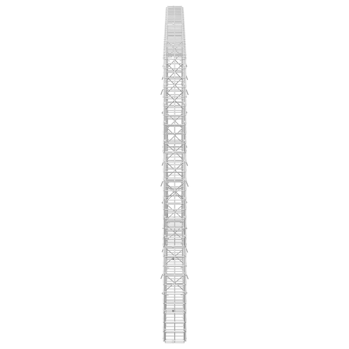 Γκαμπιόν με σύρμα 5 mm και πλέγμα 5x5 cm 250x10x150 εκ - Pakobazaar
