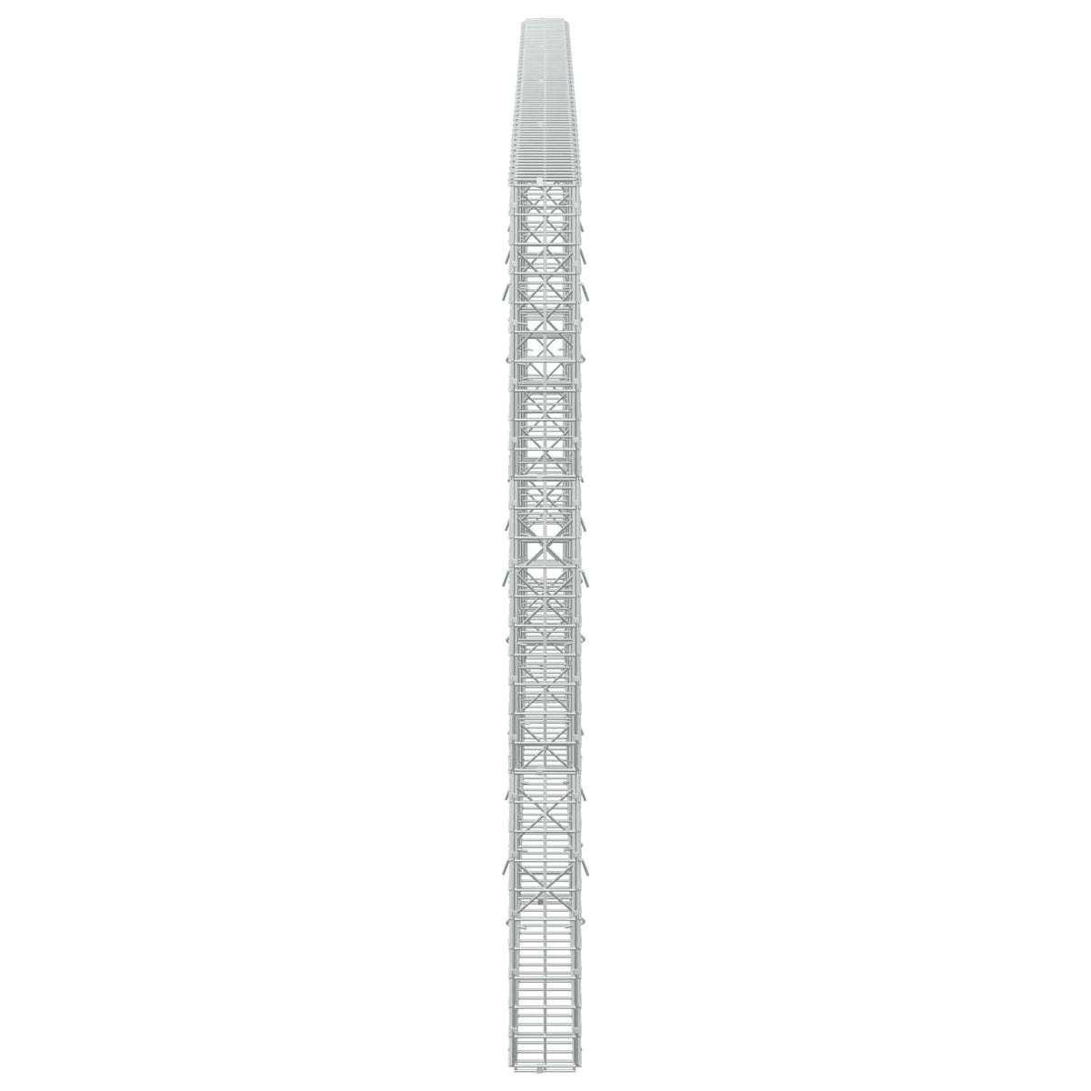 Γκαμπιόν με σύρμα 5 mm και πλέγμα 5x5 cm 400x10x150 εκ - Pakobazaar