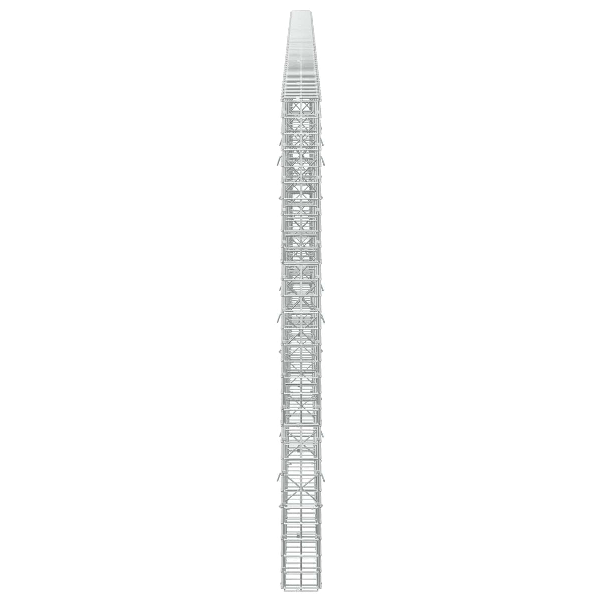 Γκαμπιόν με σύρμα 5 mm και πλέγμα 5x5 cm 550x10x150 εκ - Pakobazaar