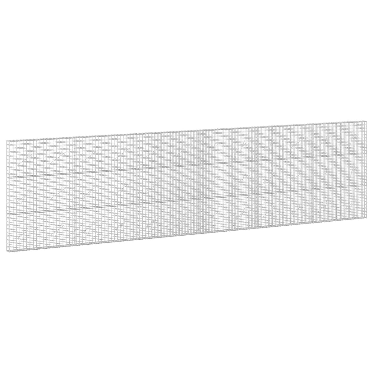 Γκαμπιόν με σύρμα 5 mm και πλέγμα 5x5 cm 600x10x150 εκ - Pakobazaar