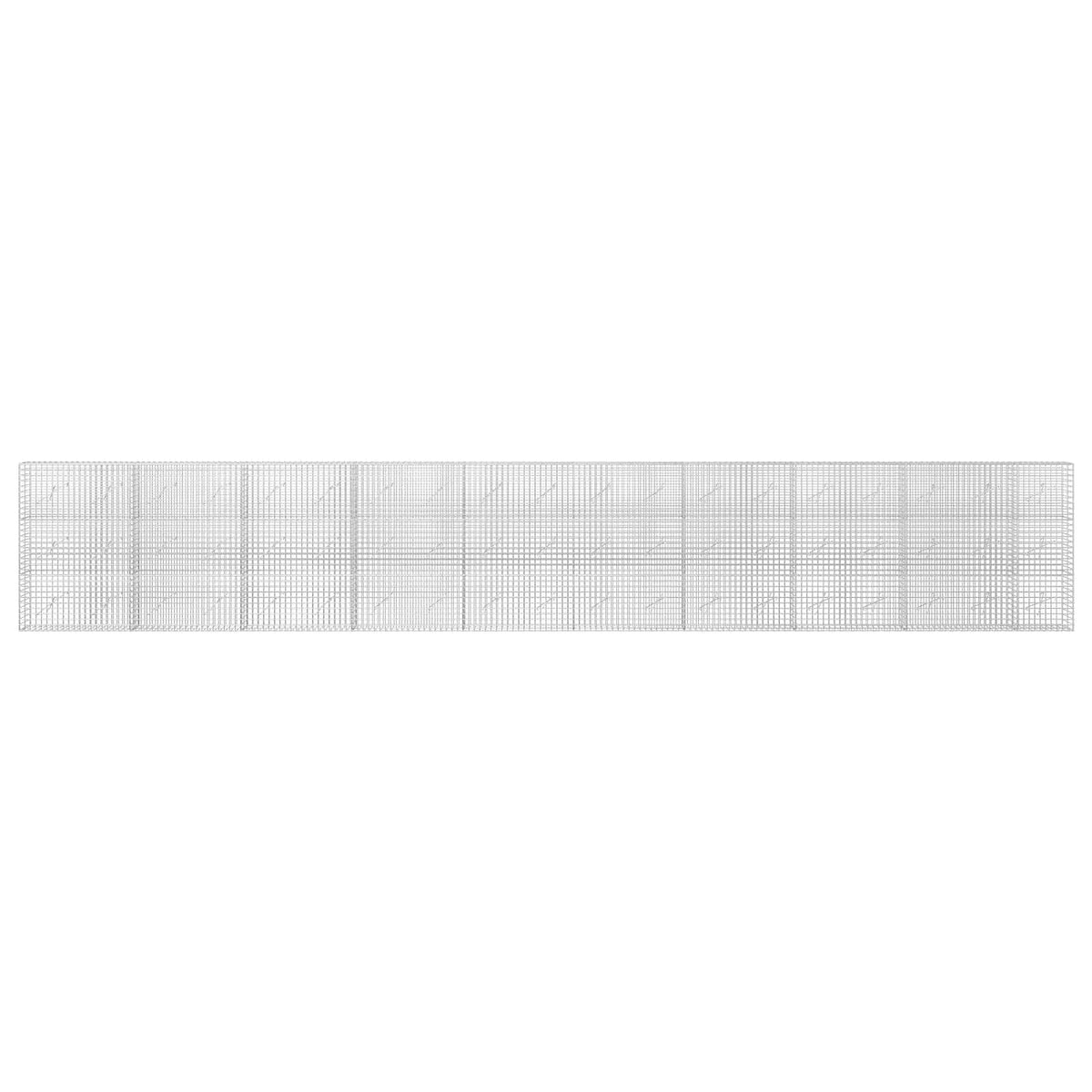 Γκαμπιόν με σύρμα 5 mm και πλέγμα 5x5 cm 950x10x150 εκ - Pakobazaar