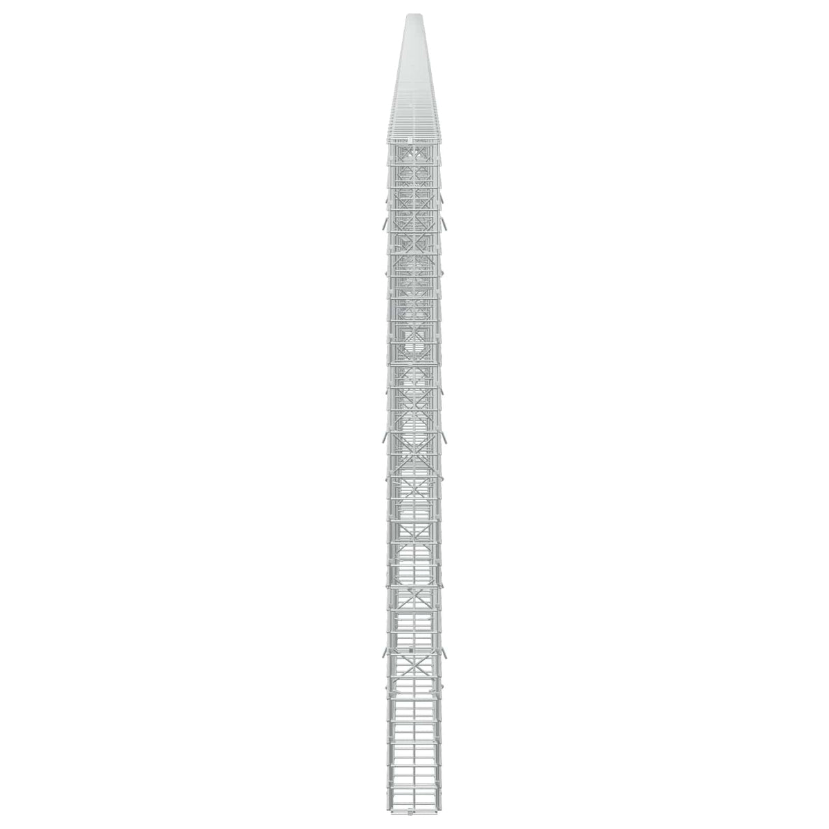 Γκαμπιόν με σύρμα 5 mm και πλέγμα 5x5 cm 1100x10x150 εκ - Pakobazaar