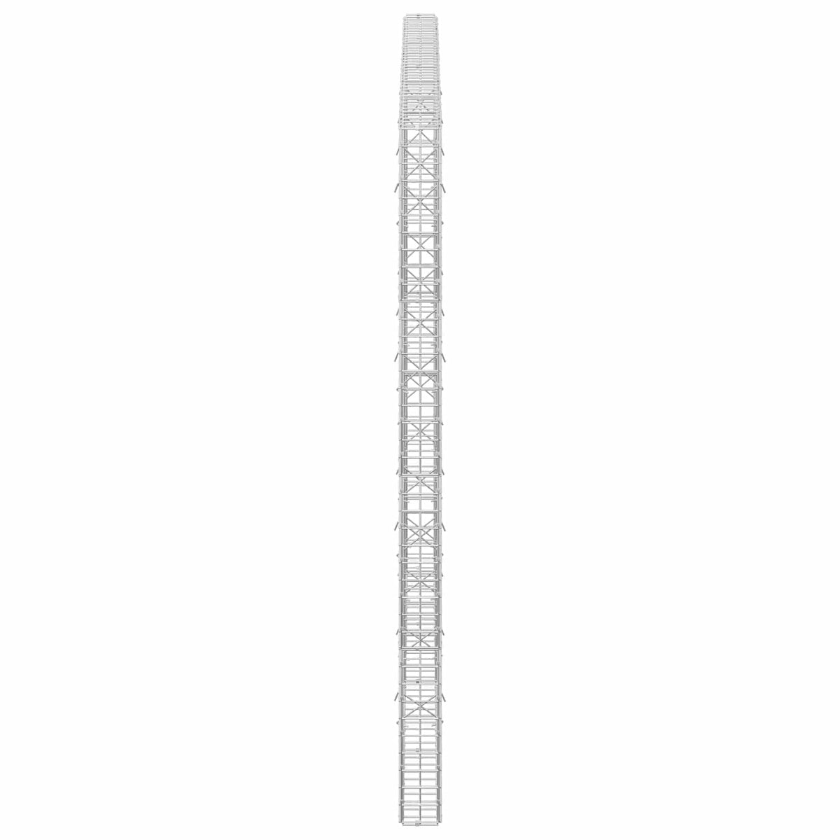 Γκαμπιόν με σύρμα 5 mm και πλέγμα 5x5 cm 200x10x200 εκ - Pakobazaar