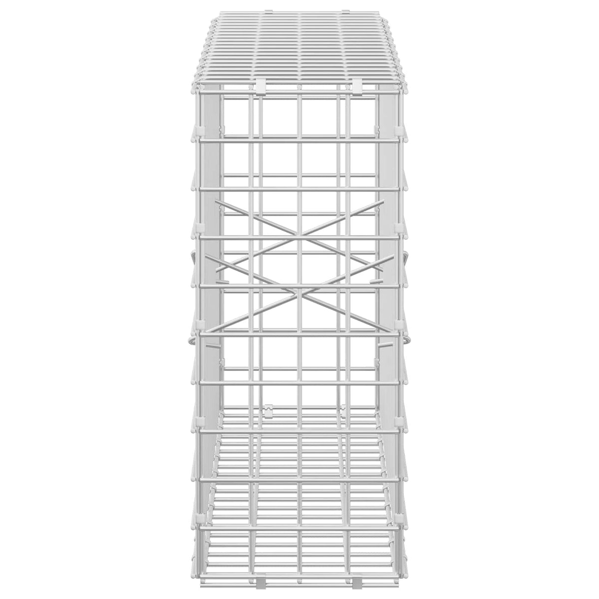 Γκαμπιόν με σύρμα 5 mm και πλέγμα 5x5 cm 100x20x50 εκ - Pakobazaar