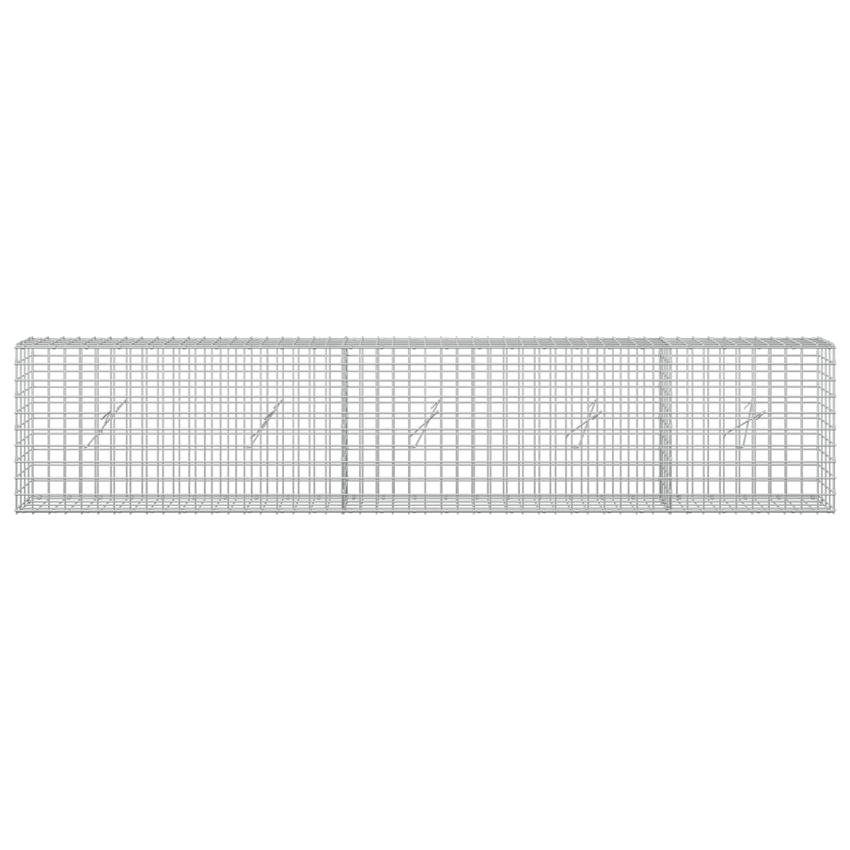 Γκαμπιόν με σύρμα 5 mm και πλέγμα 5x5 cm 250x20x50 εκ - Pakobazaar