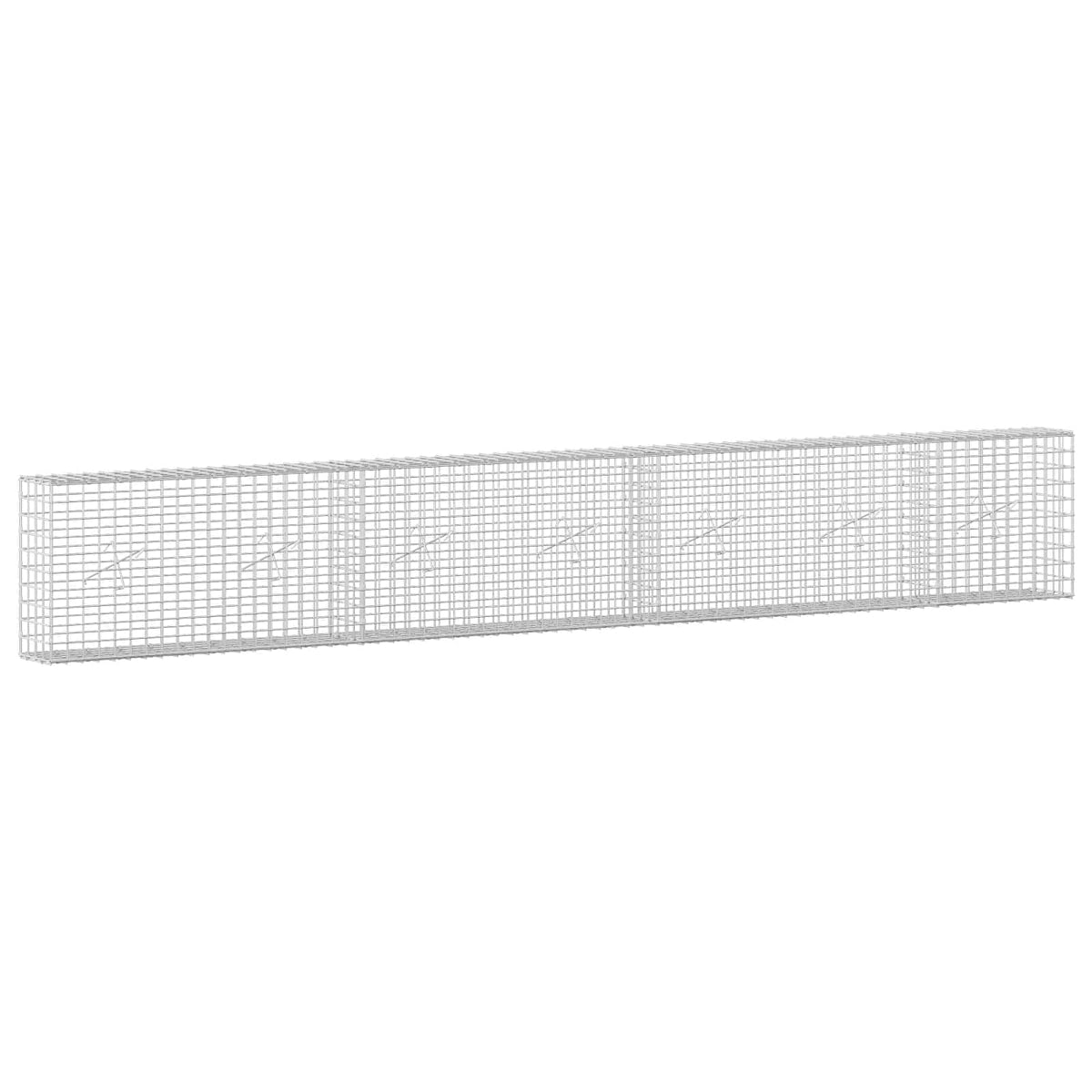 Γκαμπιόν με σύρμα 5 mm και πλέγμα 5x5 cm 350x20x50 εκ - Pakobazaar