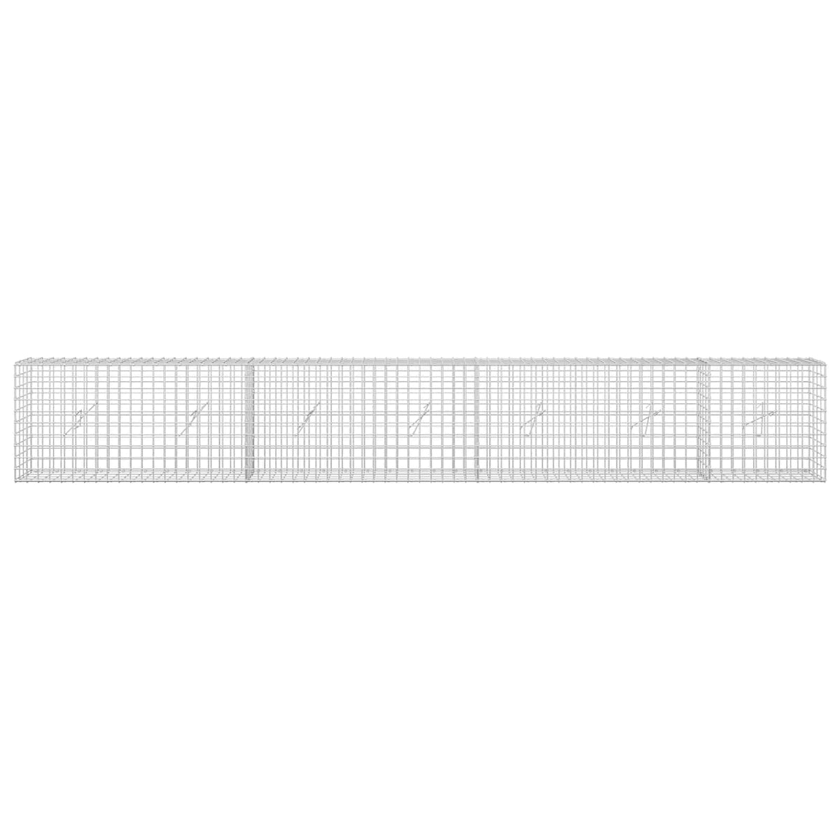 Γκαμπιόν με σύρμα 5 mm και πλέγμα 5x5 cm 350x20x50 εκ - Pakobazaar