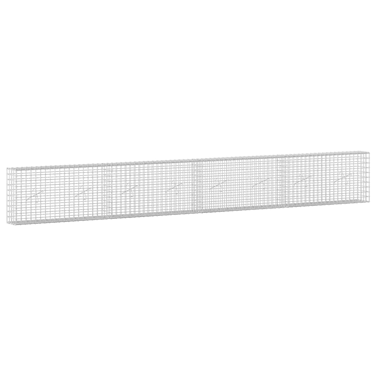 Γκαμπιόν με σύρμα 5 mm και πλέγμα 5x5 cm 400x20x50 εκ