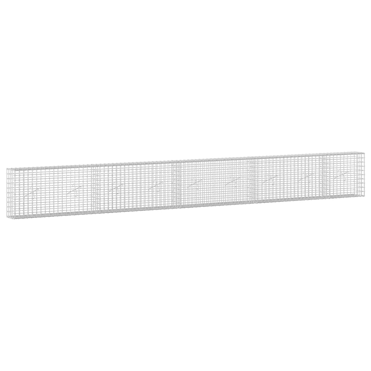Γκαμπιόν με σύρμα 5 mm και πλέγμα 5x5 cm 450x20x50 εκ