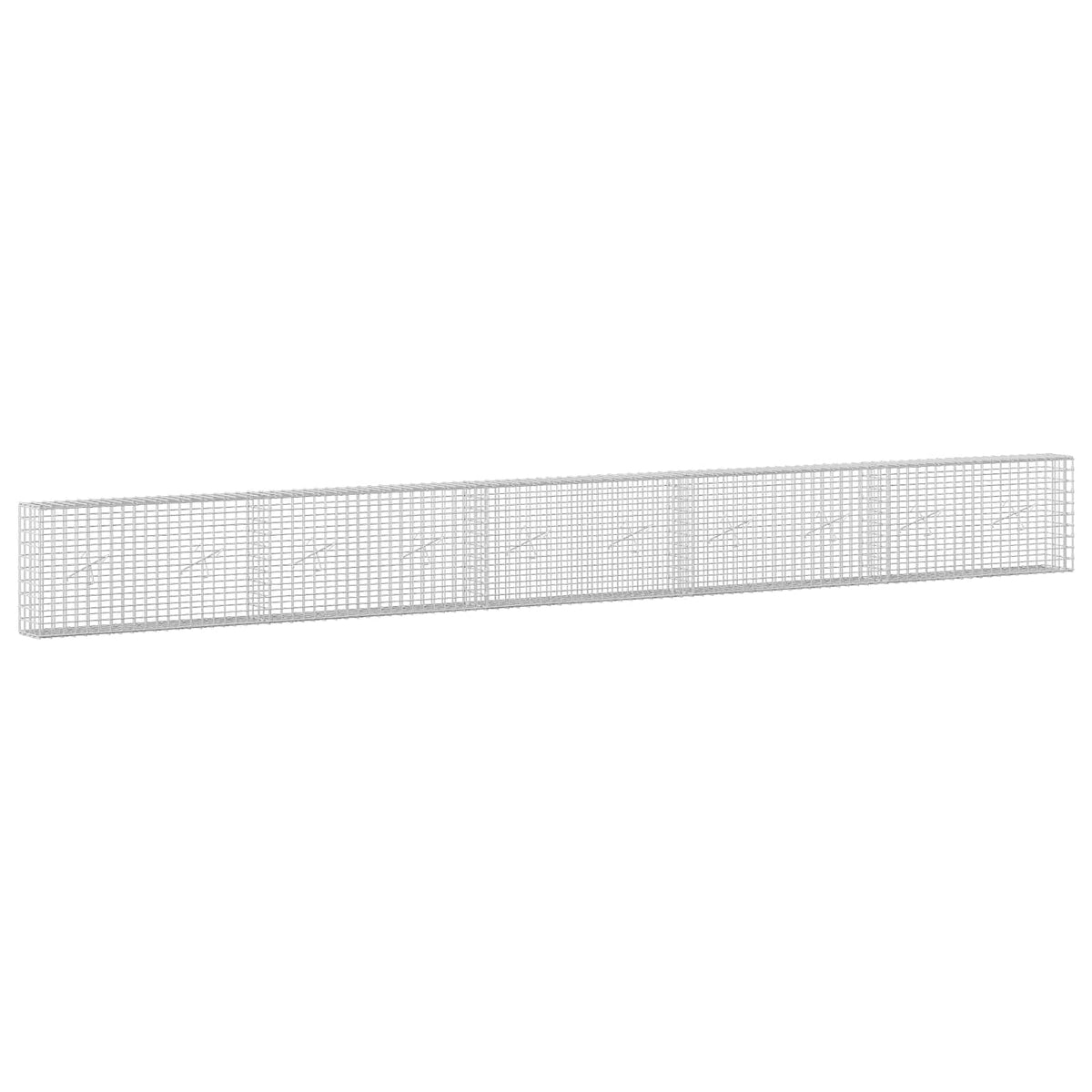 Γκαμπιόν με σύρμα 5 mm και πλέγμα 5x5 cm 500x20x50 εκ - Pakobazaar