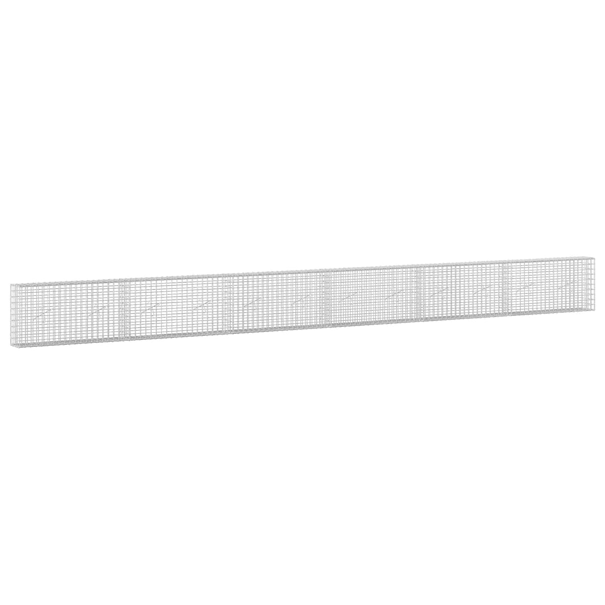 Γκαμπιόν με σύρμα 5 mm και πλέγμα 5x5 cm 600x20x50 εκ - Pakobazaar