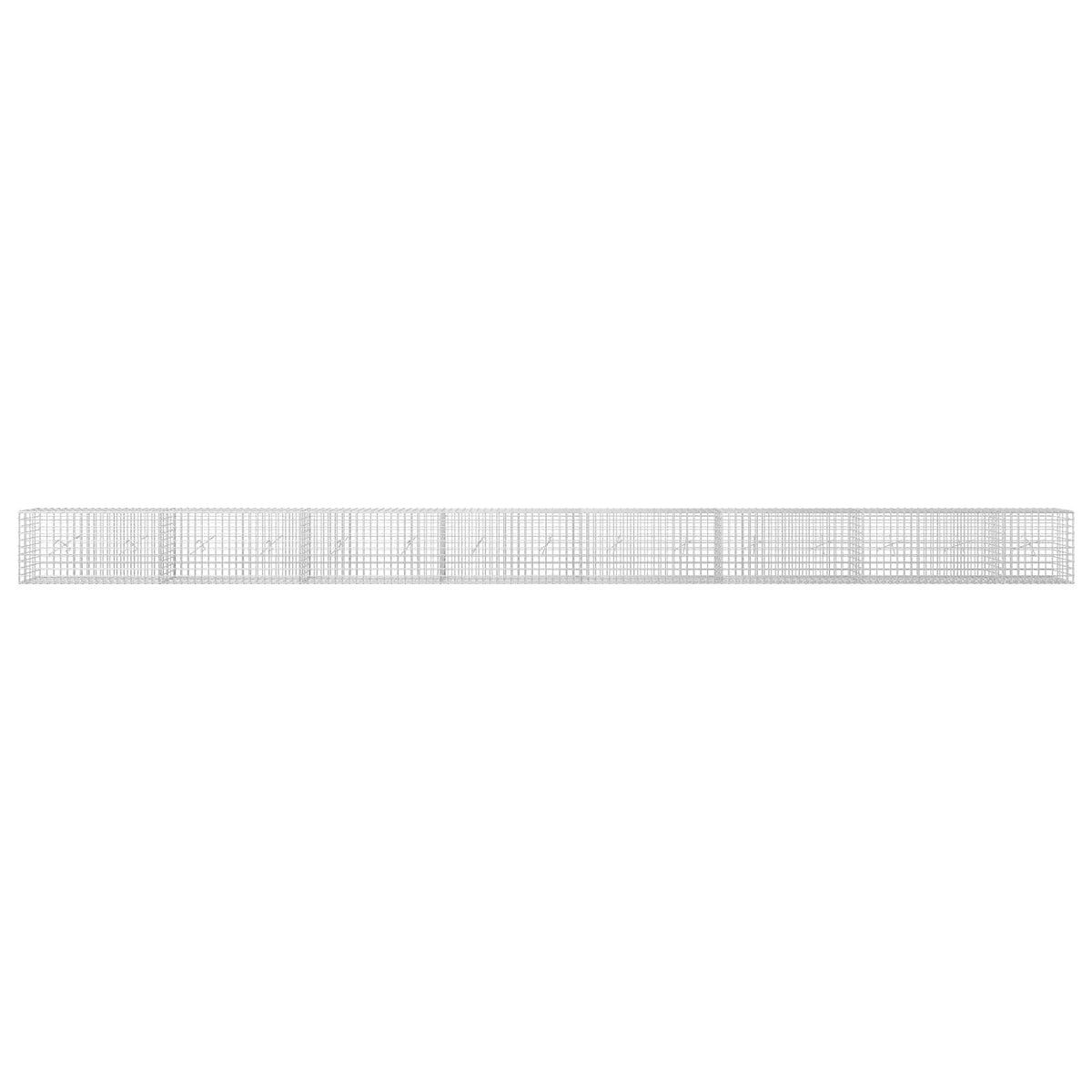 Γκαμπιόν με σύρμα 5 mm και πλέγμα 5x5 cm 750x20x50 εκ - Pakobazaar