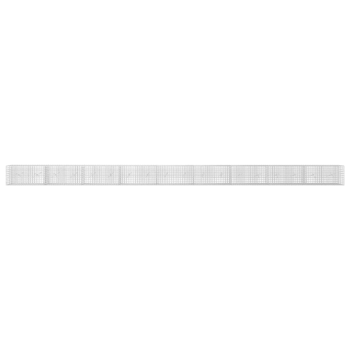 Γκαμπιόν με σύρμα 5 mm και πλέγμα 5x5 cm 900x20x50 εκ - Pakobazaar