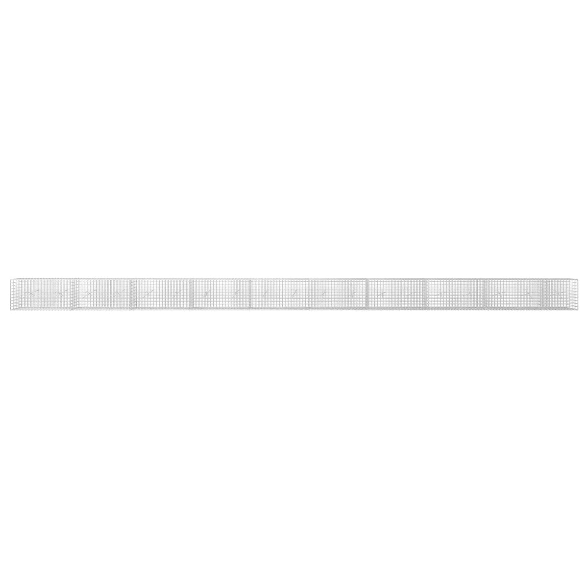 Γκαμπιόν με σύρμα 5 mm και πλέγμα 5x5 cm 950x20x50 εκ - Pakobazaar