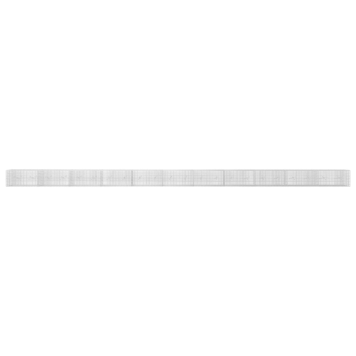 Γκαμπιόν με σύρμα 5 mm και πλέγμα 5x5 cm 1100x20x50 εκ - Pakobazaar