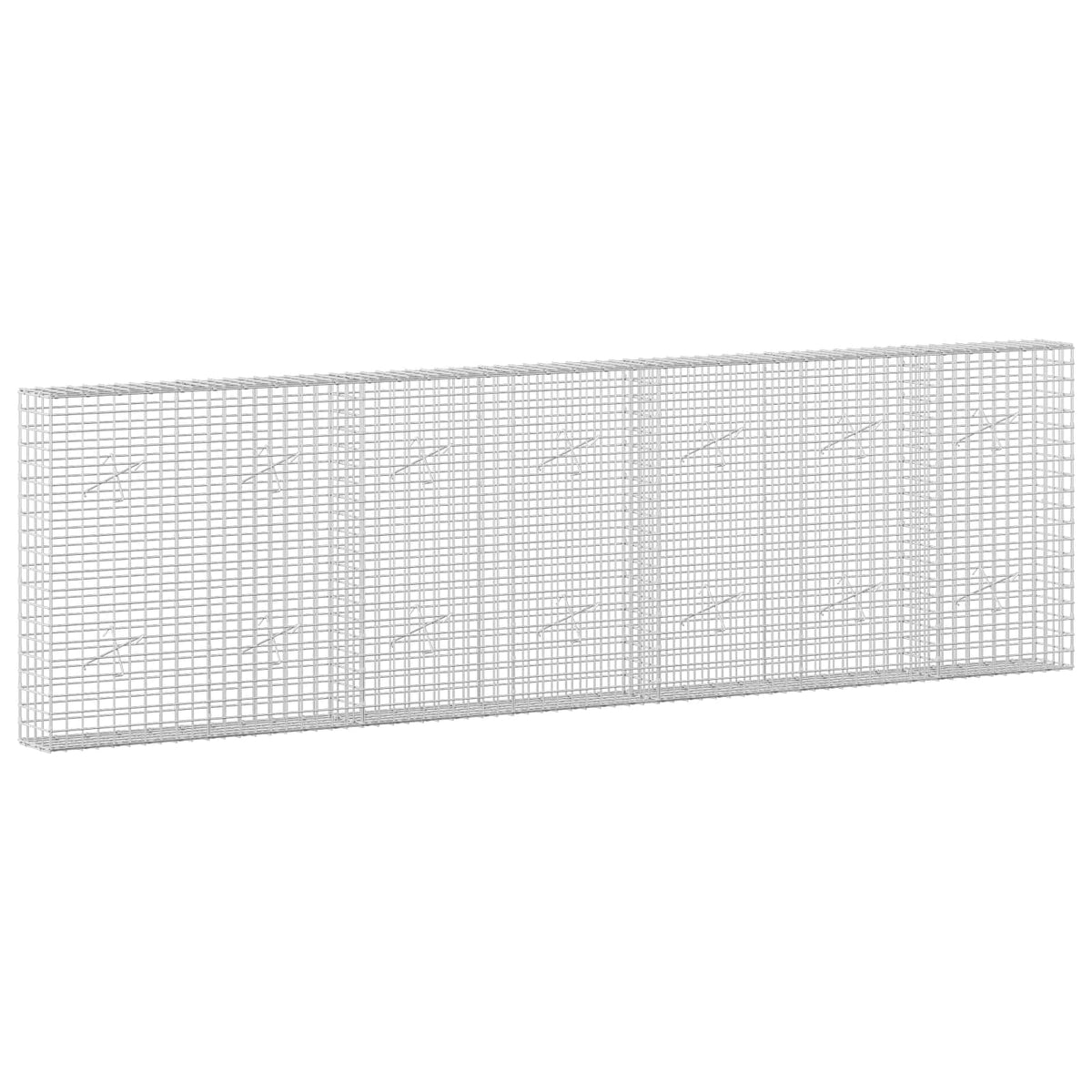 Γκαμπιόν με σύρμα 5 mm και πλέγμα 5x5 cm 350x20x100 εκ