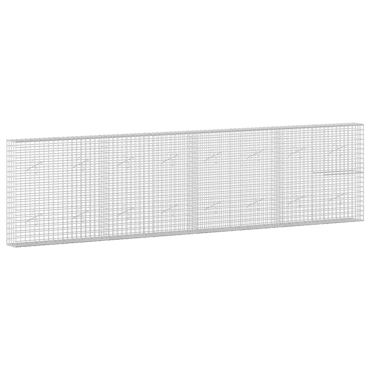 Γκαμπιόν με σύρμα 5 mm και πλέγμα 5x5 cm 400x20x100 εκ