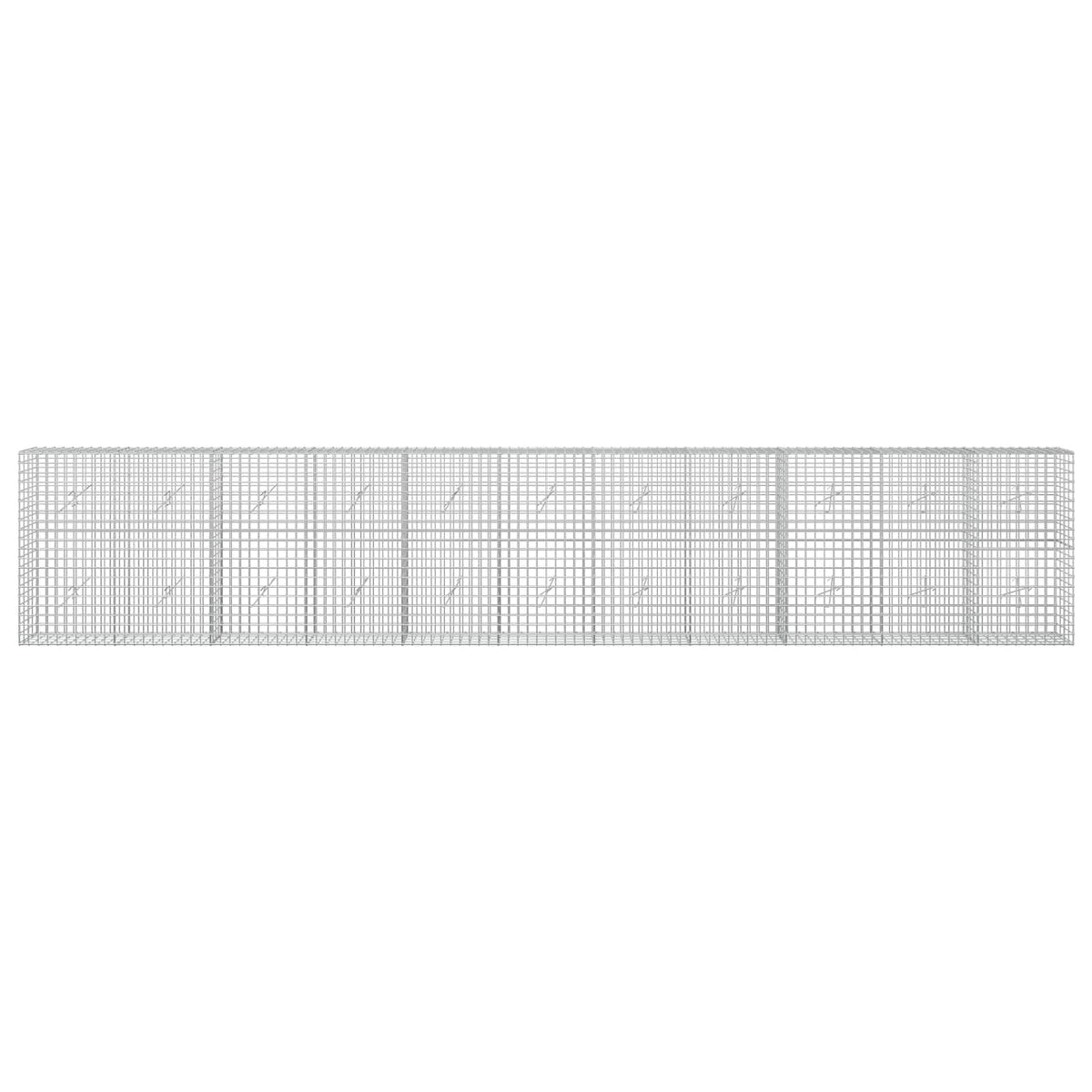Γκαμπιόν με σύρμα 5 mm και πλέγμα 5x5 cm 550x20x100 εκ.