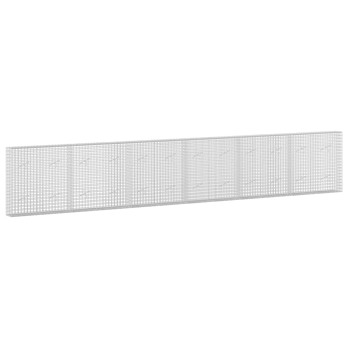 Γκαμπιόν με σύρμα 5 mm και πλέγμα 5x5 cm 600x20x100 εκ - Pakobazaar