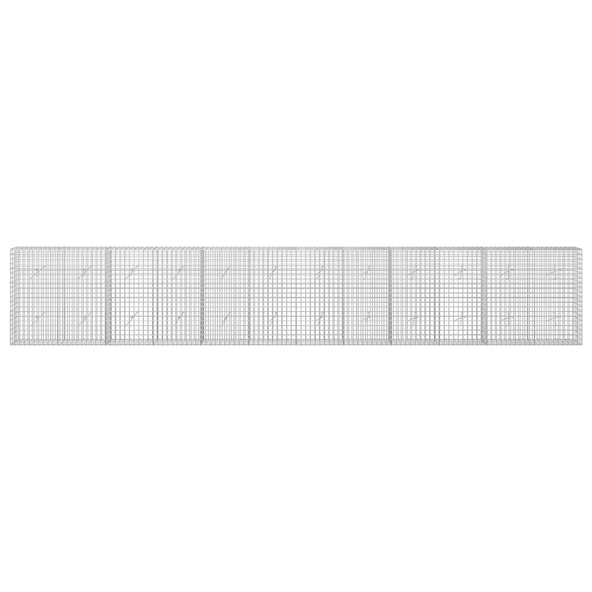 Γκαμπιόν με σύρμα 5 mm και πλέγμα 5x5 cm 600x20x100 εκ - Pakobazaar