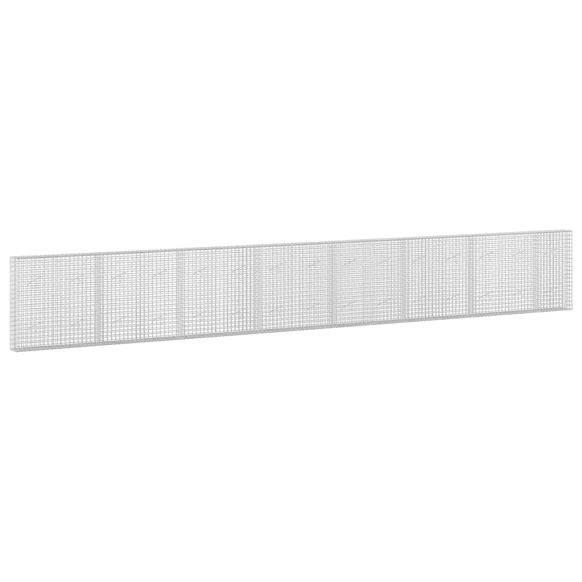 Γκαμπιόν με σύρμα 5 mm και πλέγμα 5x5 cm 750x20x100 εκ - Pakobazaar