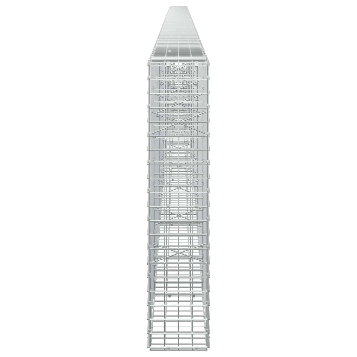 Γκαμπιόν με σύρμα 5 mm και πλέγμα 5x5 cm 750x20x100 εκ - Pakobazaar