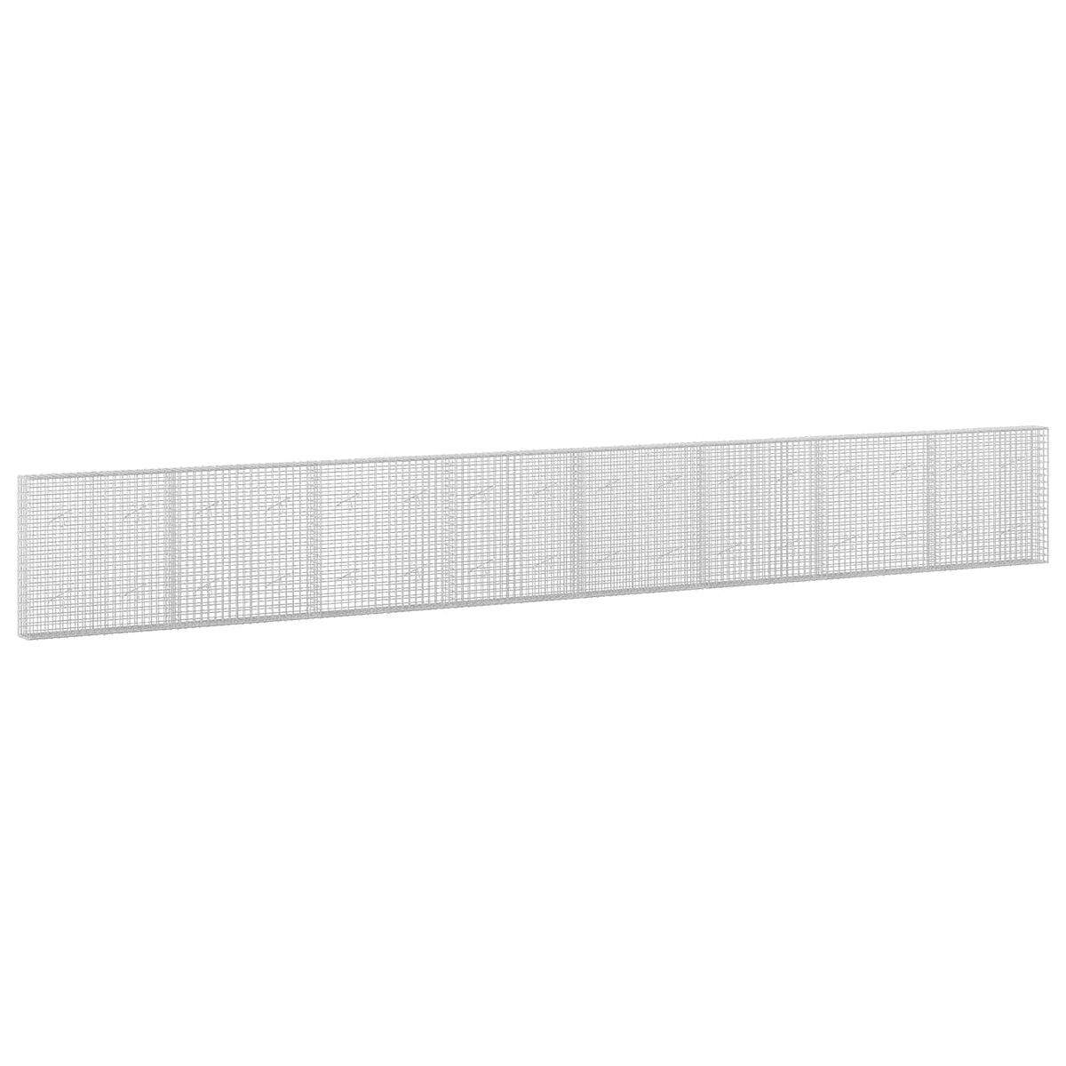 Γκαμπιόν με σύρμα 5 mm και πλέγμα 5x5 cm 800x20x100 εκ - Pakobazaar
