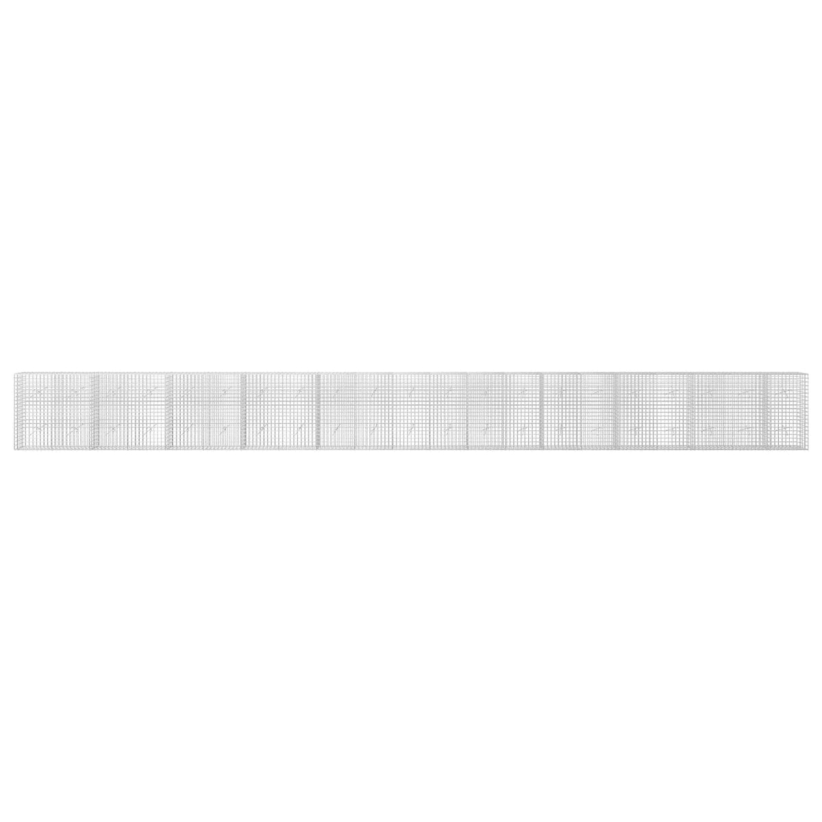 Γκαμπιόν με σύρμα 5 mm και πλέγμα 5x5 cm 1050x20x100 εκ