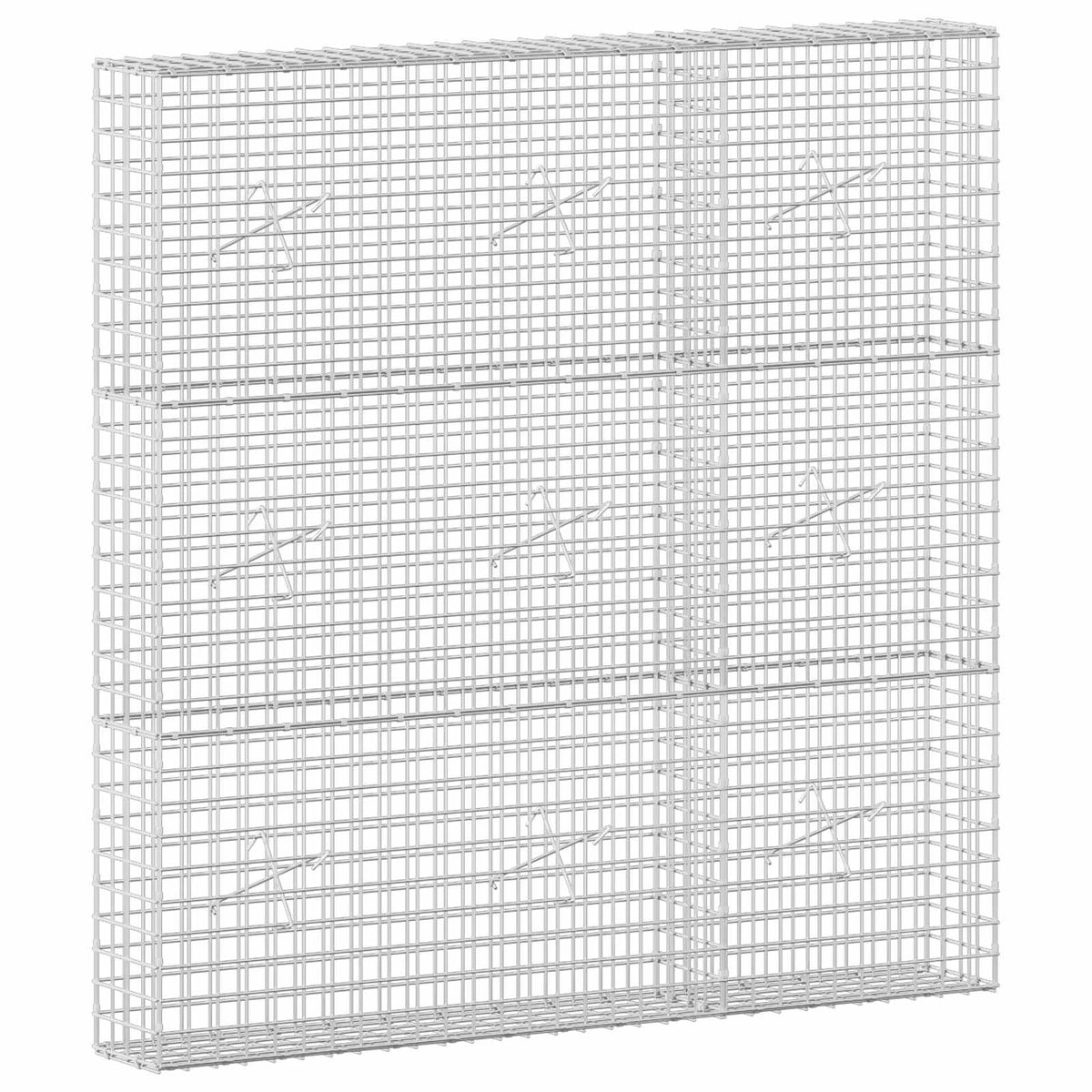 Γκαμπιόν με σύρμα 5 mm και πλέγμα 5x5 cm 150x20x150 εκ