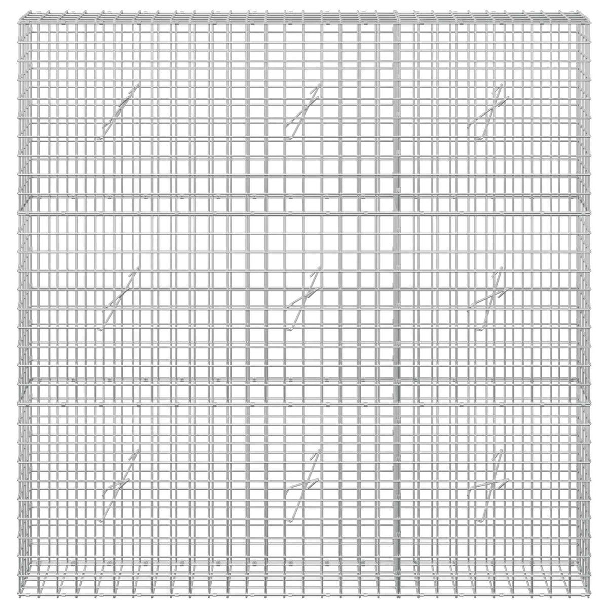 Γκαμπιόν με σύρμα 5 mm και πλέγμα 5x5 cm 150x20x150 εκ
