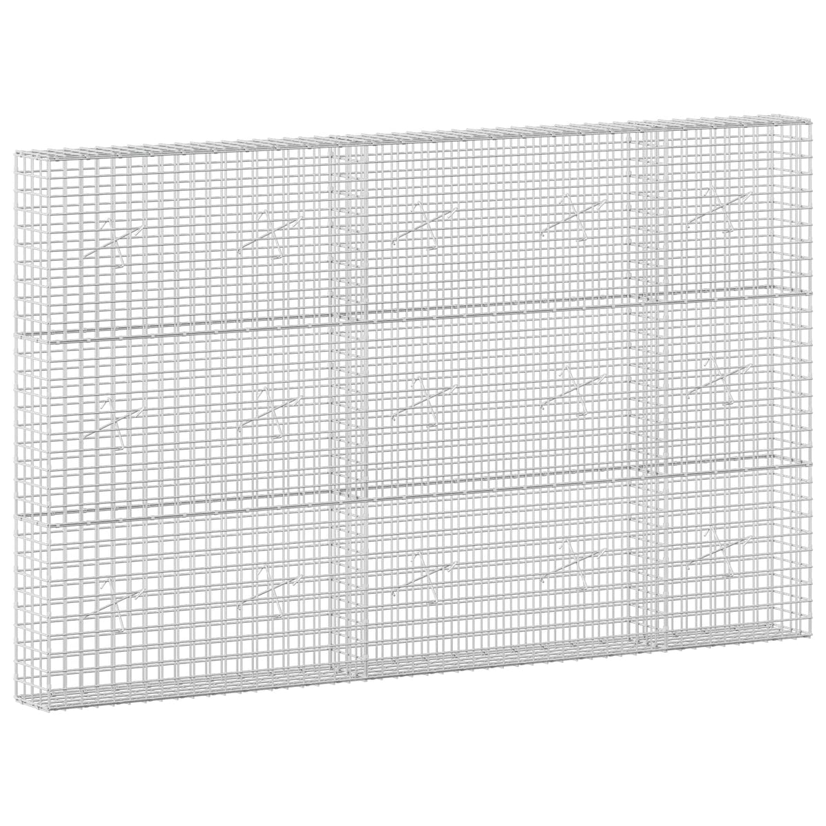 Γκαμπιόν με σύρμα 5 mm και πλέγμα 5x5 cm 250x20x150 εκ. - Pakobazaar