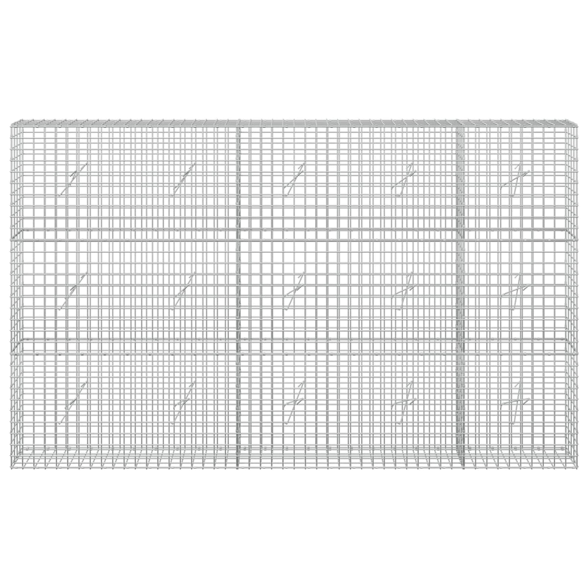 Γκαμπιόν με σύρμα 5 mm και πλέγμα 5x5 cm 250x20x150 εκ. - Pakobazaar