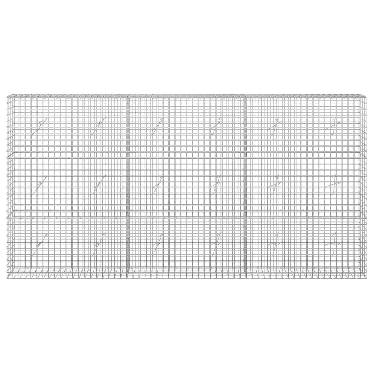Γκαμπιόν με σύρμα 5 mm και πλέγμα 5x5 cm 300x20x150 εκ - Pakobazaar