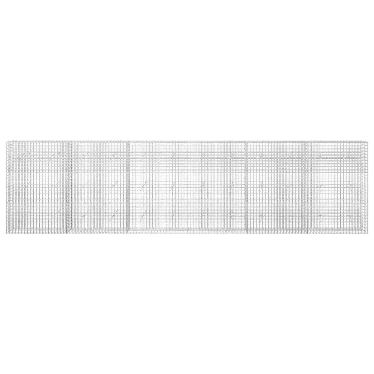Γκαμπιόν με σύρμα 5 mm και πλέγμα 5x5 cm 600x20x150 εκ - Pakobazaar