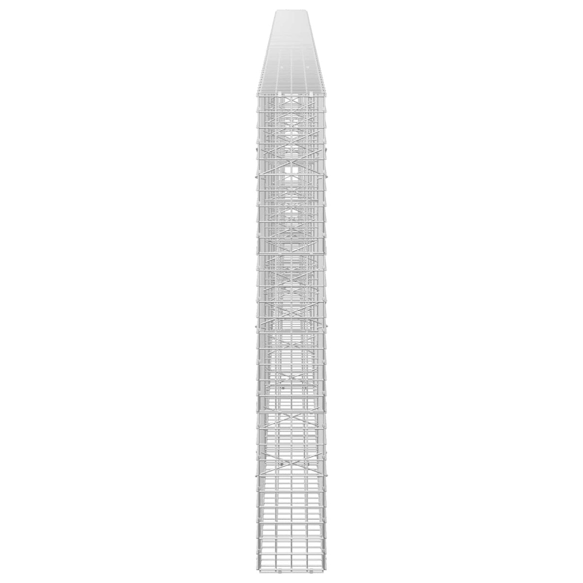 Γκαμπιόν με σύρμα 5 mm και πλέγμα 5x5 cm 600x20x150 εκ - Pakobazaar