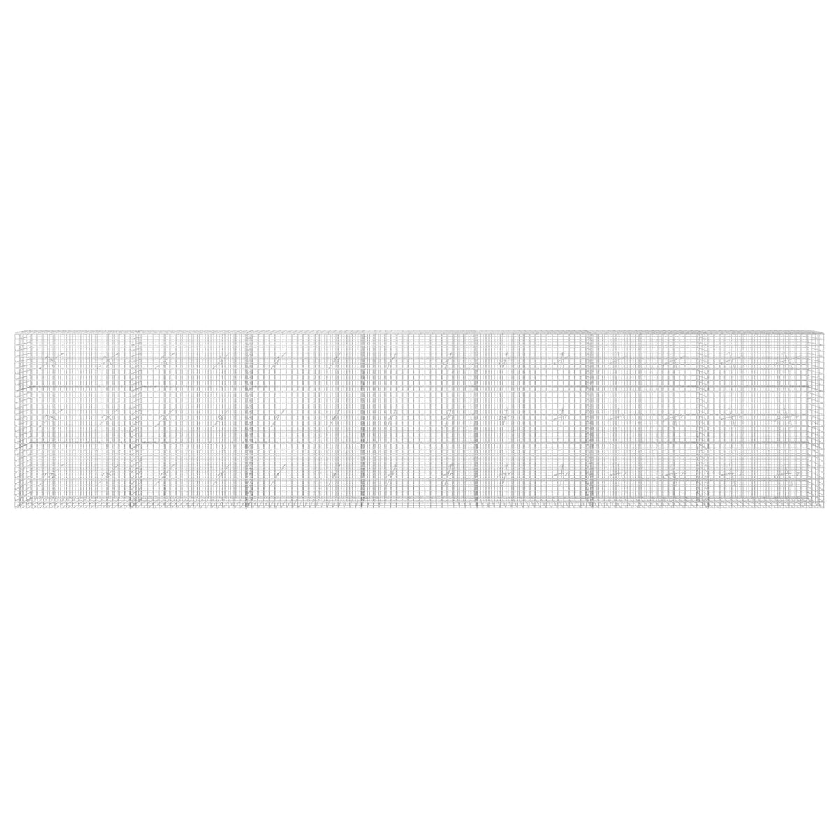 Γκαμπιόν με σύρμα 5 mm και πλέγμα 5x5 cm 700x20x150 εκ