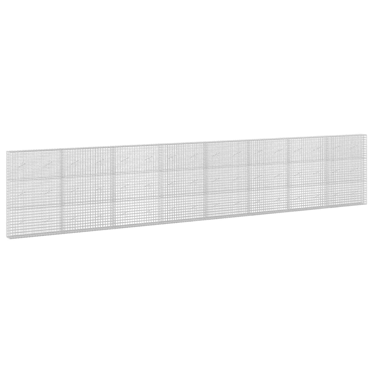 Γκαμπιόν με σύρμα 5 mm και πλέγμα 5x5 cm 800x20x150 εκ - Pakobazaar
