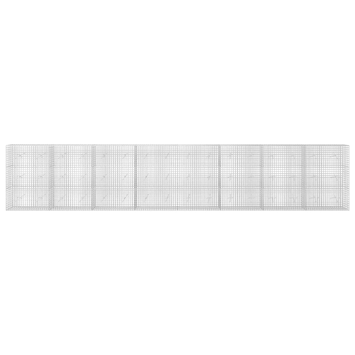 Γκαμπιόν με σύρμα 5 mm και πλέγμα 5x5 cm 800x20x150 εκ - Pakobazaar