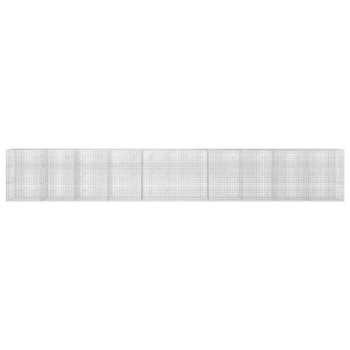Γκαμπιόν με σύρμα 5 mm και πλέγμα 5x5 cm 1000x20x150 εκ - Pakobazaar