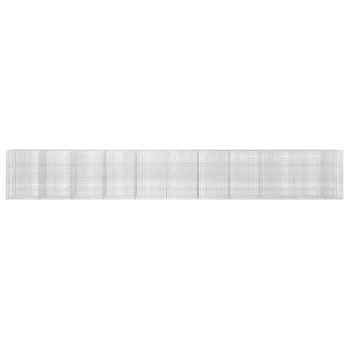 Γκαμπιόν με σύρμα 5 mm και πλέγμα 5x5 cm 1050x20x150 εκ