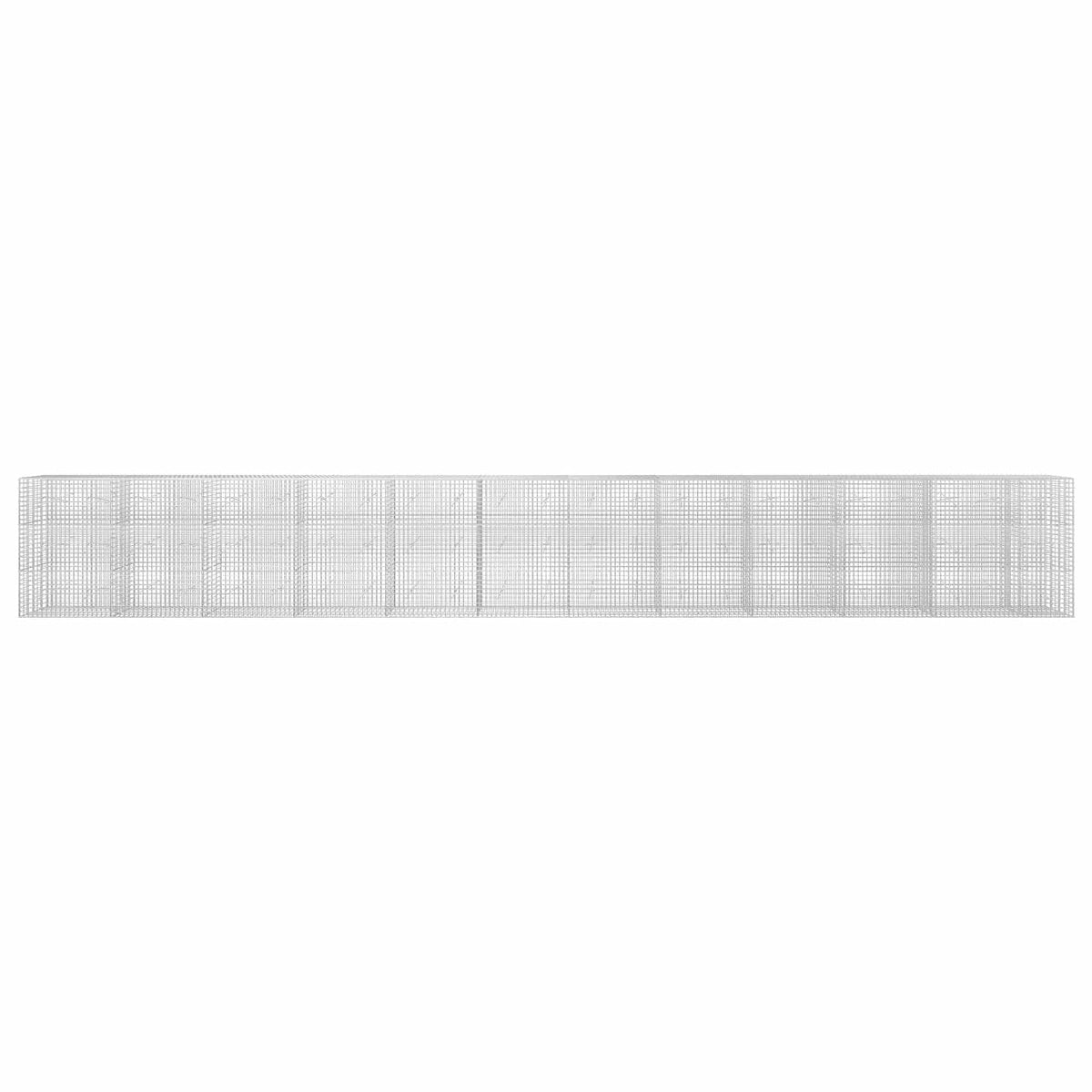 Γκαμπιόν με σύρμα 5 mm και πλέγμα 5x5 cm 1150x20x150 εκ - Pakobazaar