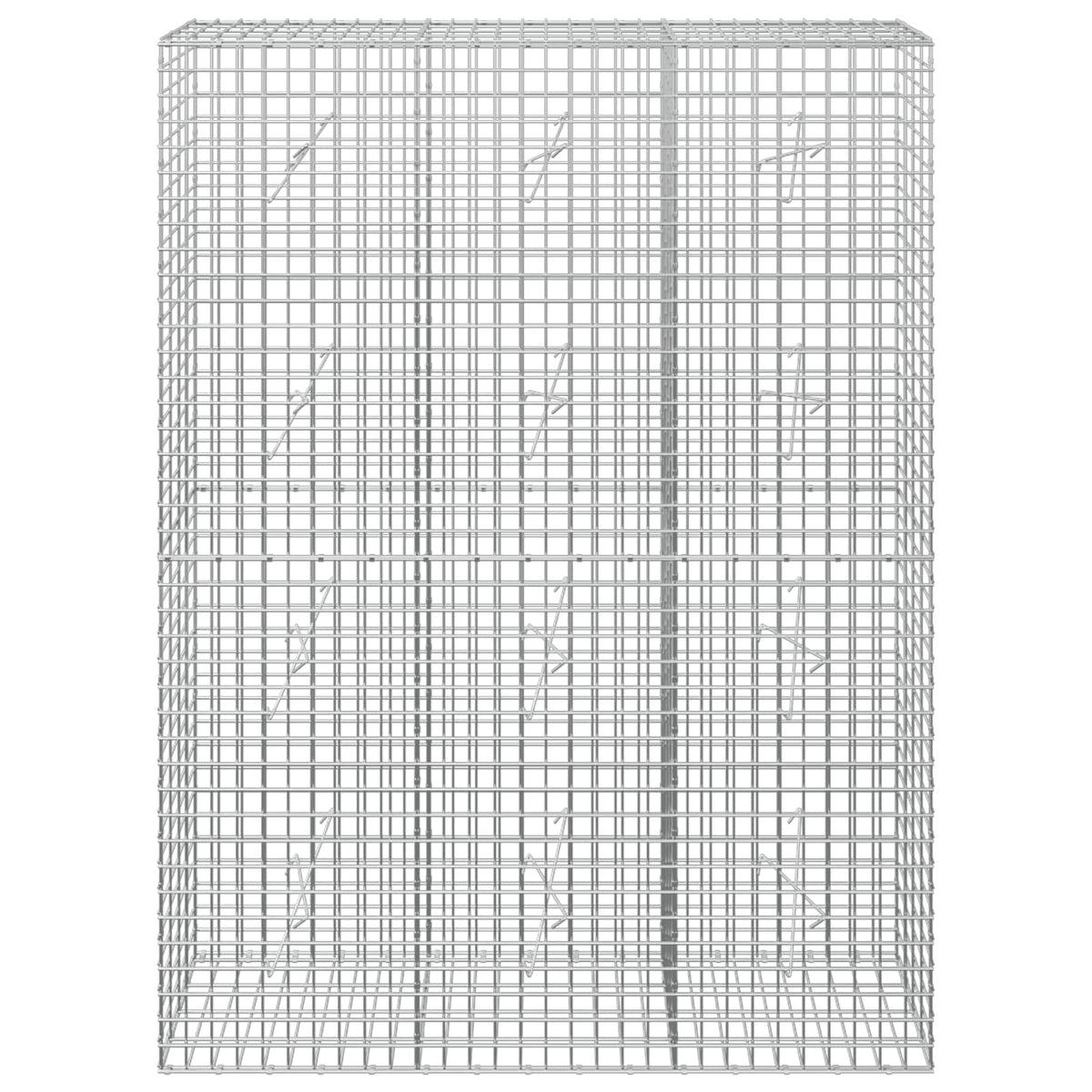 Γκαμπιόν με σύρμα 5 mm και πλέγμα 5x5 cm 150x20x200 εκ - Pakobazaar
