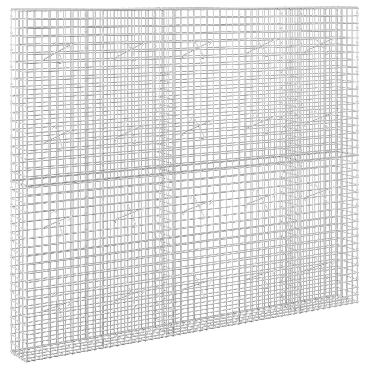 Γκαμπιόν με σύρμα 5 mm και πλέγμα 5x5 cm 250x20x200 εκ. - Pakobazaar