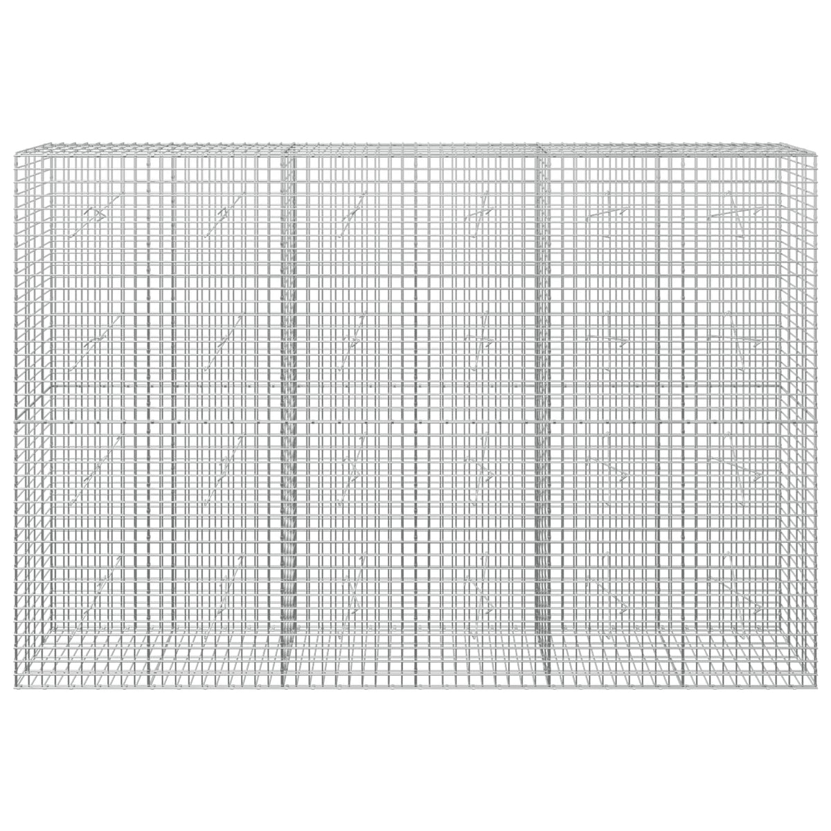 Γκαμπιόν με σύρμα 5 mm και πλέγμα 5x5 cm 300x20x200 εκ - Pakobazaar