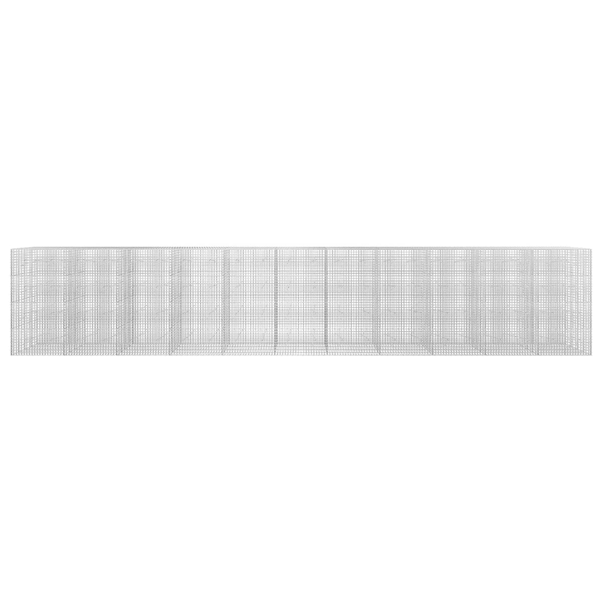 Γκαμπιόν με σύρμα 5 mm και πλέγμα 5x5 cm 1100x20x200 εκ - Pakobazaar